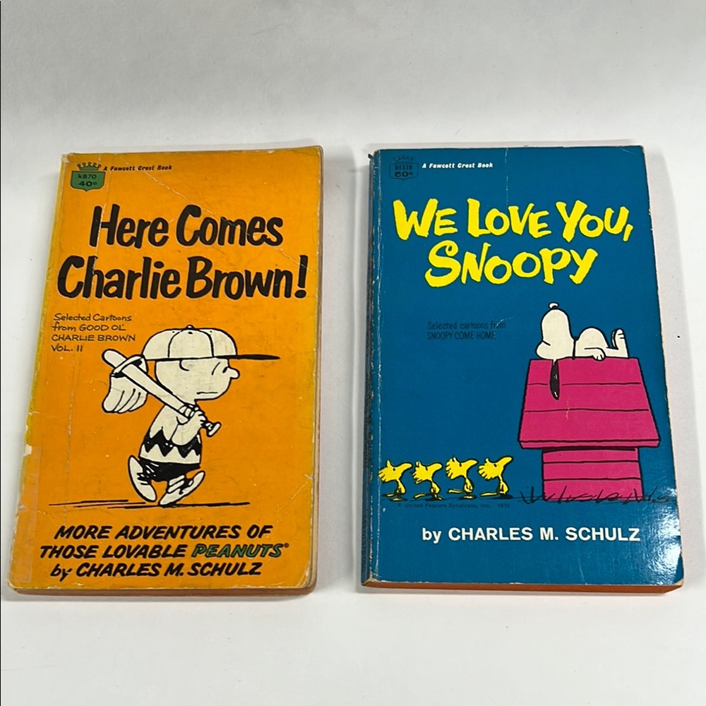 Peanuts Charles M. Shultz 2 Book Set 1957 & 1962